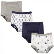 Luvable Friends Baby and Toddler Boy Cotton Training Pants, Anchor, 4 Toddler